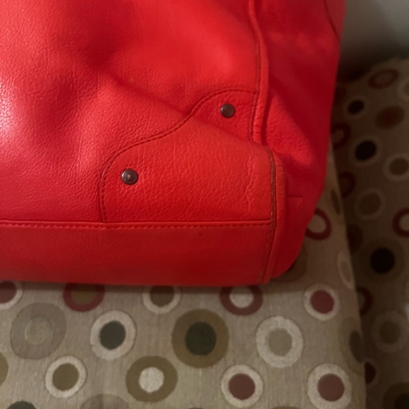 COACH Orange F34039 MICKIE Satchel/Tote W/ Matching Large Zip Around Wallet - Picture 4 of 15